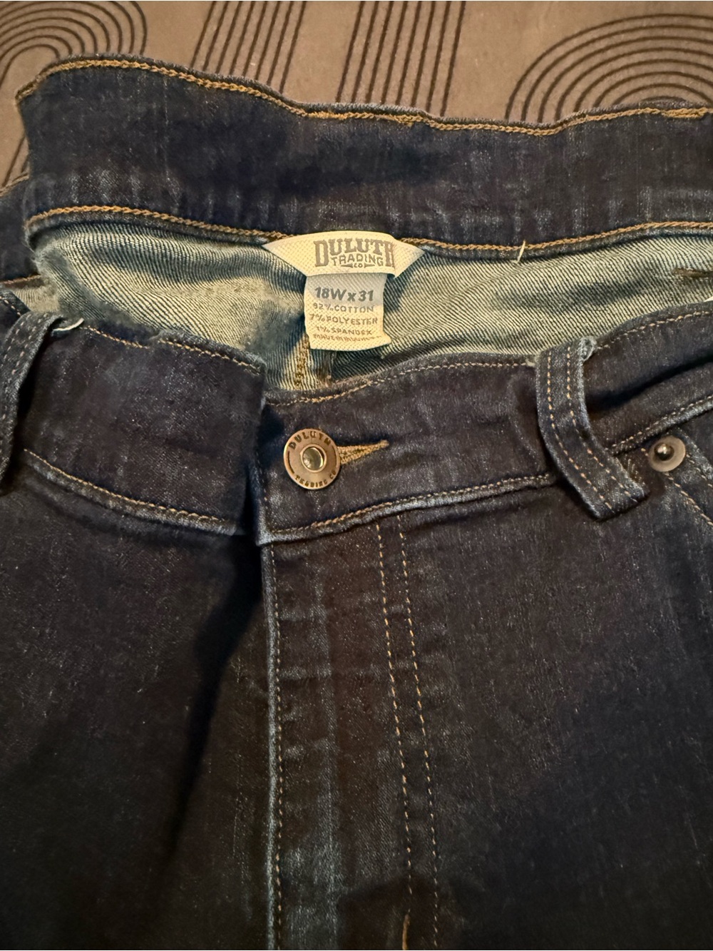 Duluth Trading Tall Women's Asset Management Mid-Rise Straight Leg Jeans 18x31
